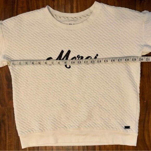 Marc New York Performance Quilted Graphic Sweatshirt Size Medium Graphic Merci - Picture 7 of 9